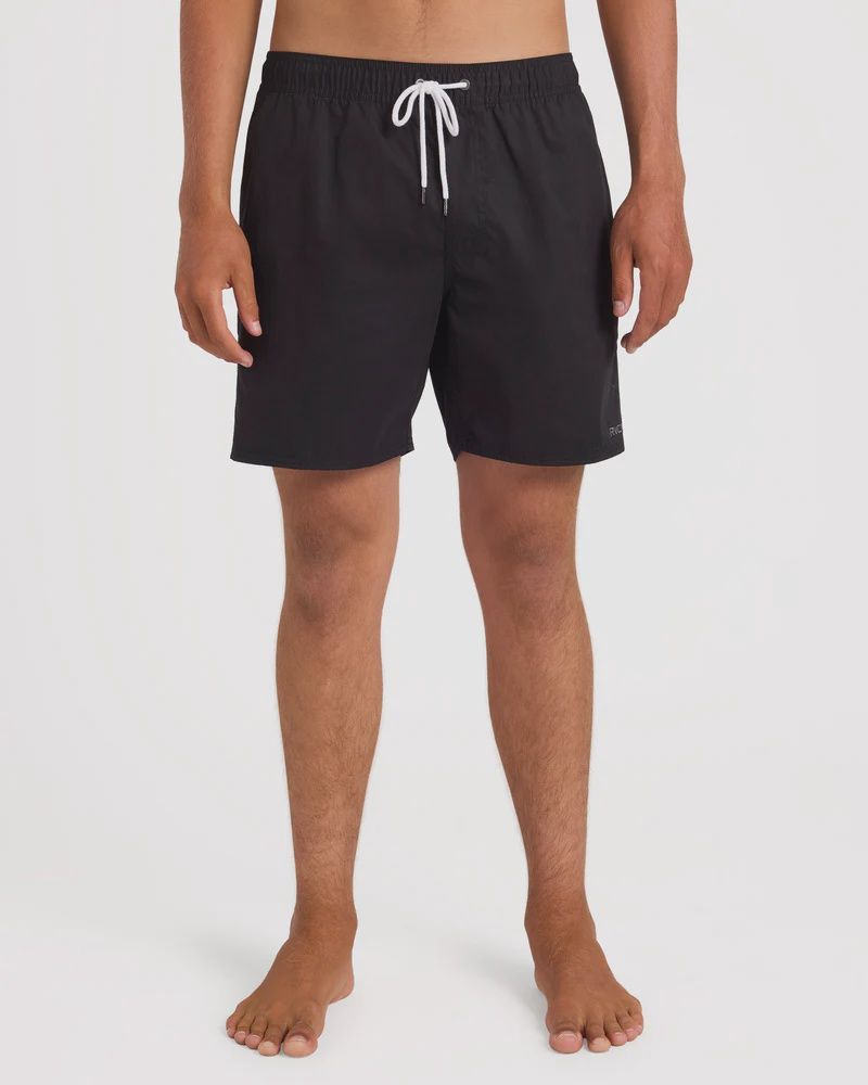 RVCA MENS OPPOSITES ELASTIC SHORT - BLACK