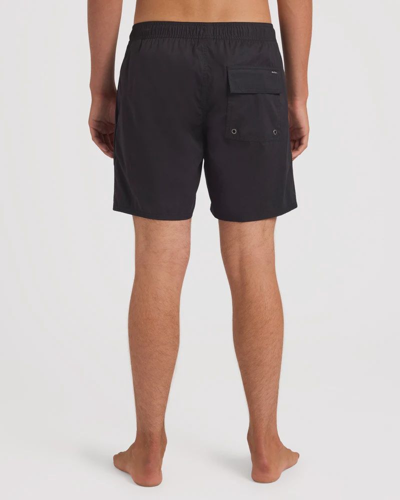 RVCA MENS OPPOSITES ELASTIC SHORT - BLACK