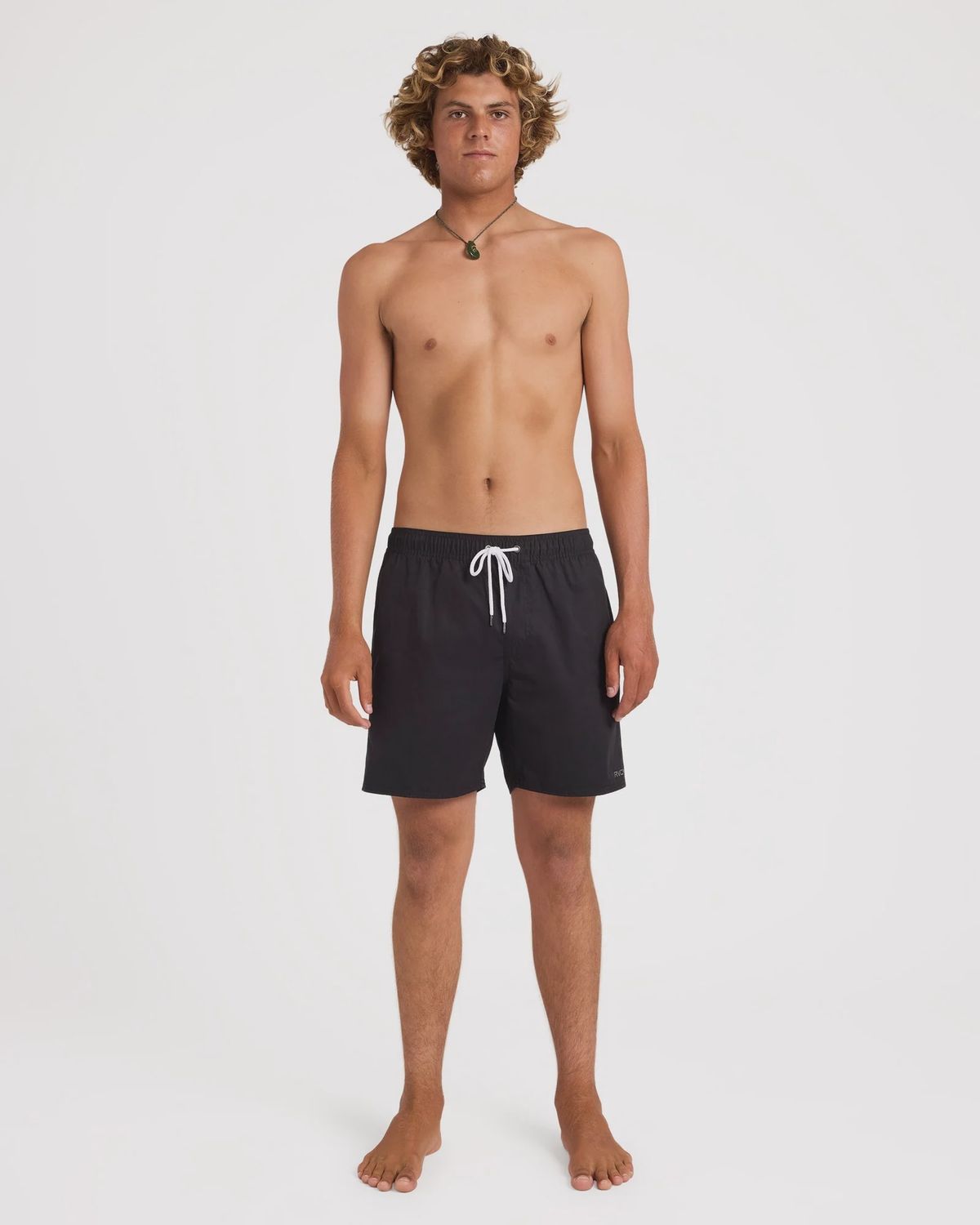 RVCA MENS OPPOSITES ELASTIC SHORT - BLACK