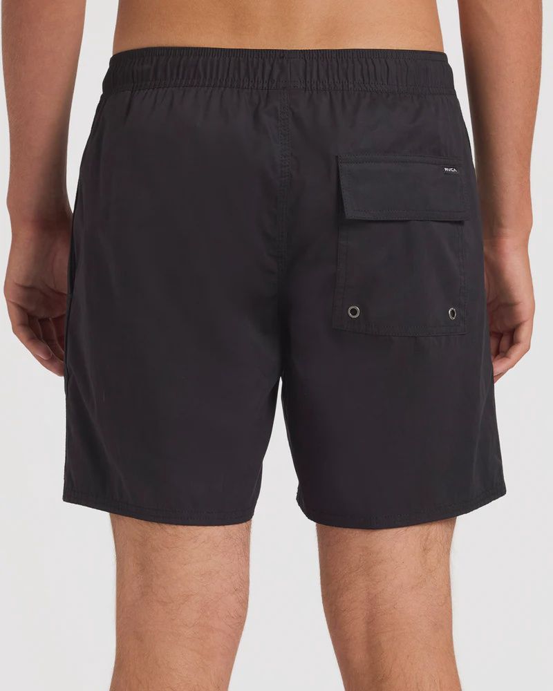 RVCA MENS OPPOSITES ELASTIC SHORT - BLACK