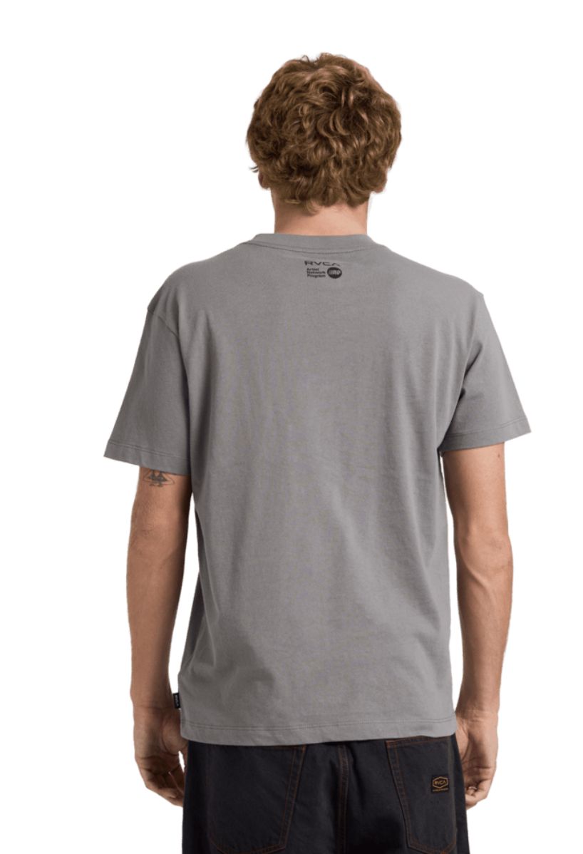 RVCA MENS SLEEP GIRL SS TEE - SMOKE
