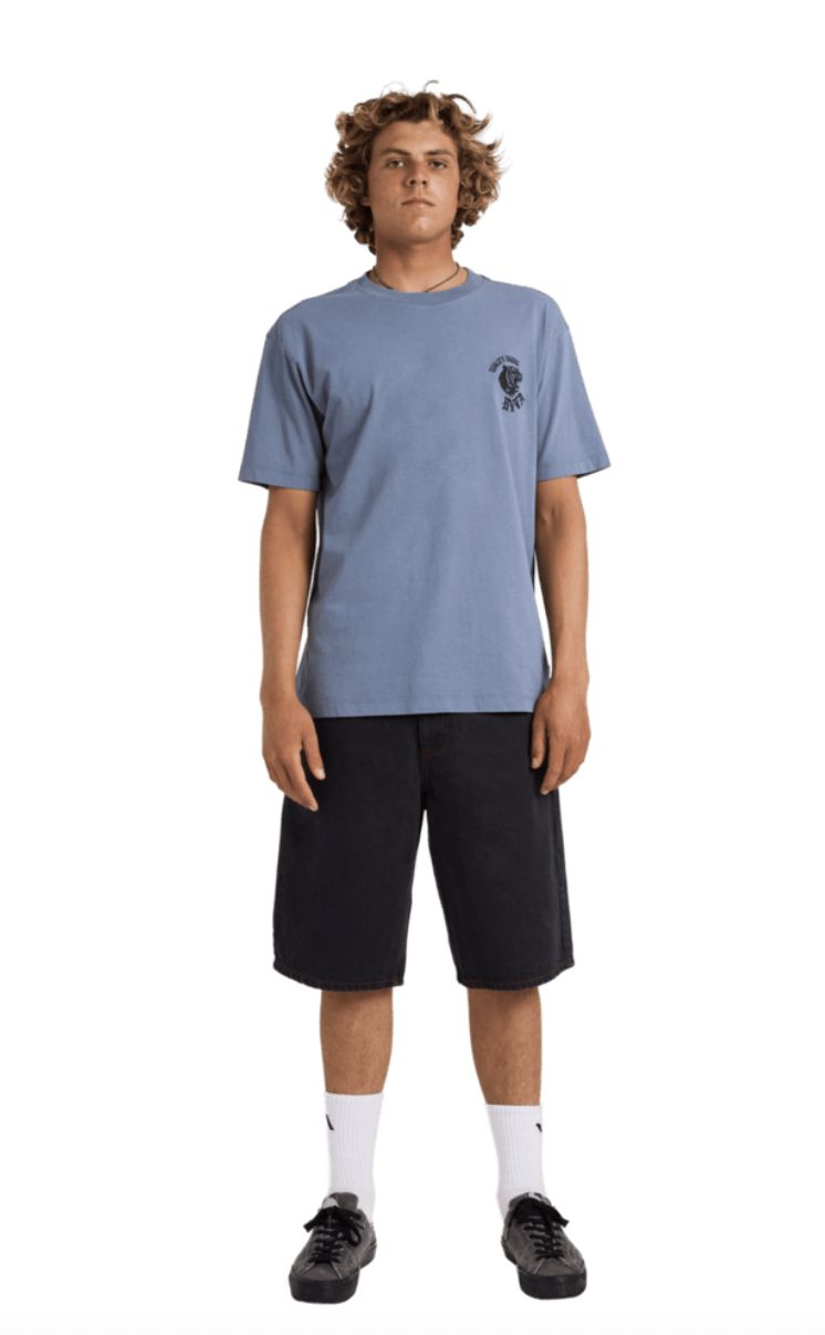 RVCA MENS BIG CAT SS TEE - VINTAGE NAVY