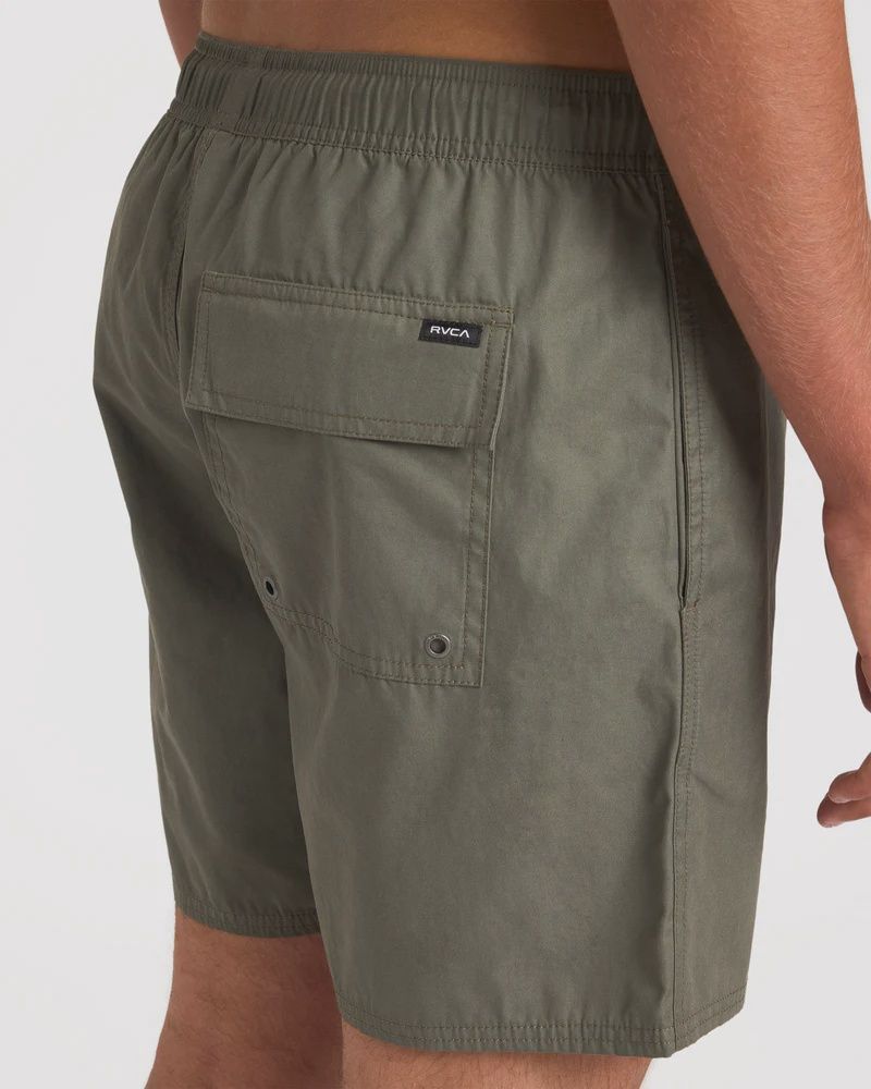 RVCA MENS OPPOSITES ELASTIC SHORT - FATIGUE