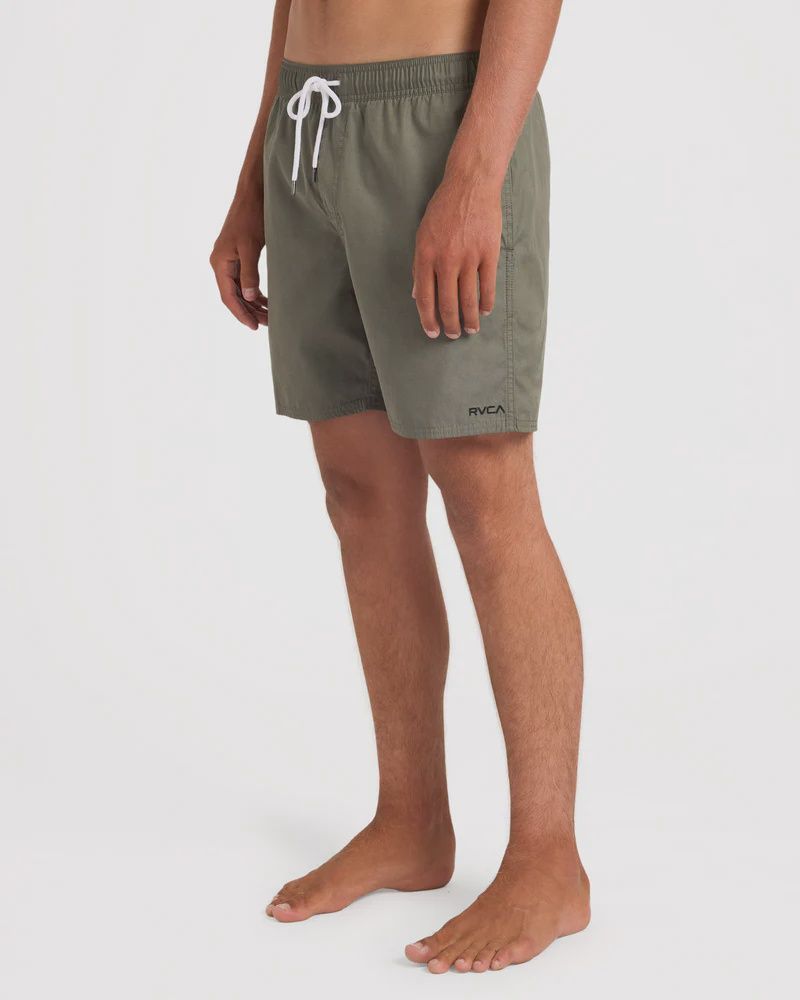 RVCA MENS OPPOSITES ELASTIC SHORT - FATIGUE