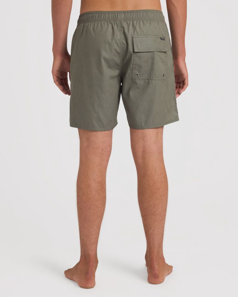RVCA MENS OPPOSITES ELASTIC SHORT - FATIGUE