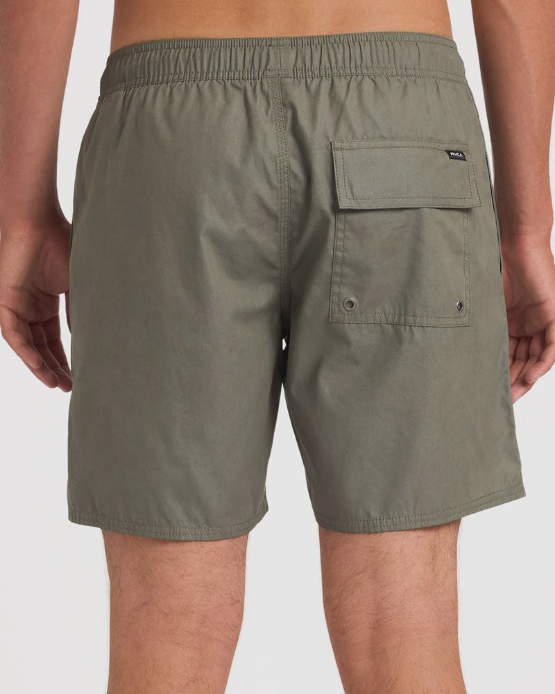 RVCA MENS OPPOSITES ELASTIC SHORT - FATIGUE