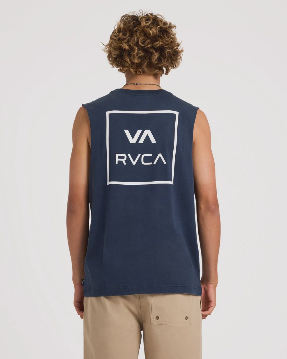 RVCA MENS VA ALL THE WAYS MUSCLE - NAVY MARINE