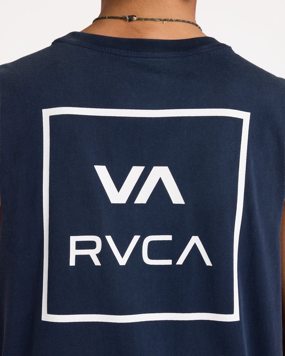 RVCA MENS VA ALL THE WAYS MUSCLE - NAVY MARINE