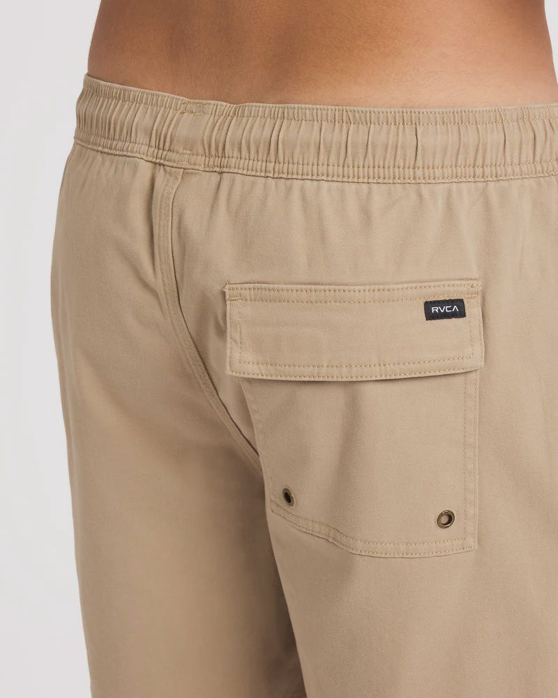 RVCA MENS ESCAPE ELASTIC SHORT - TIMBER