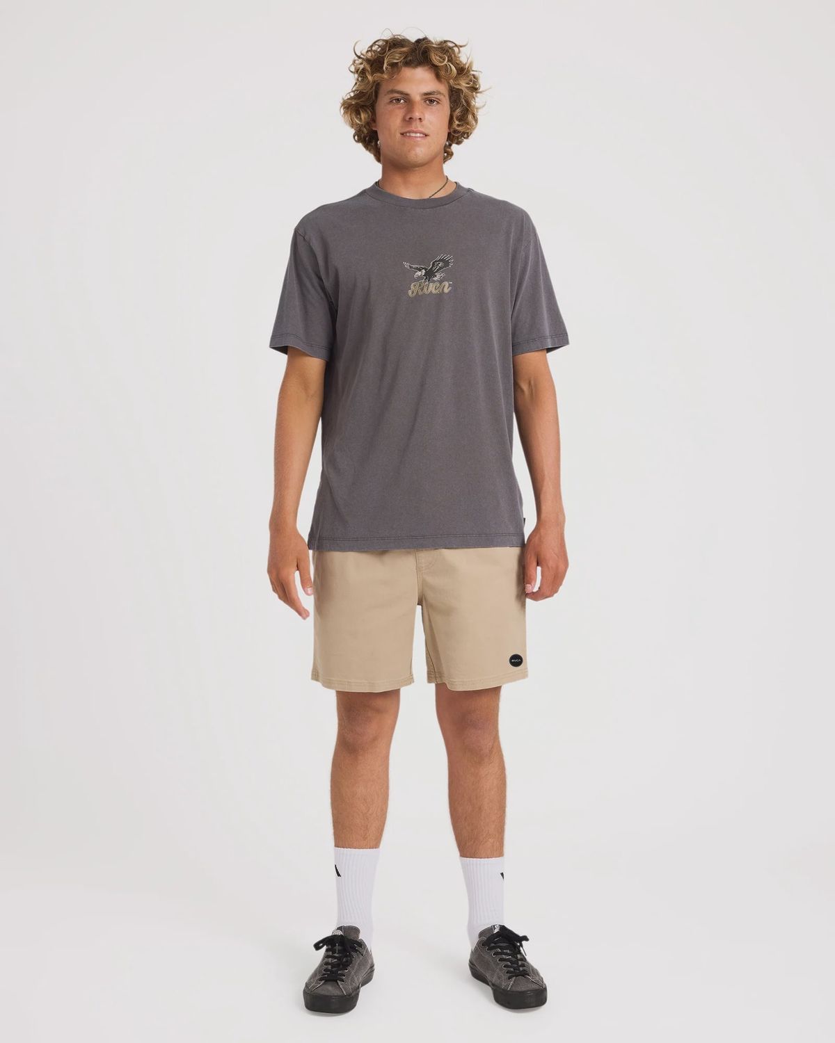 RVCA MENS ESCAPE ELASTIC SHORT - TIMBER