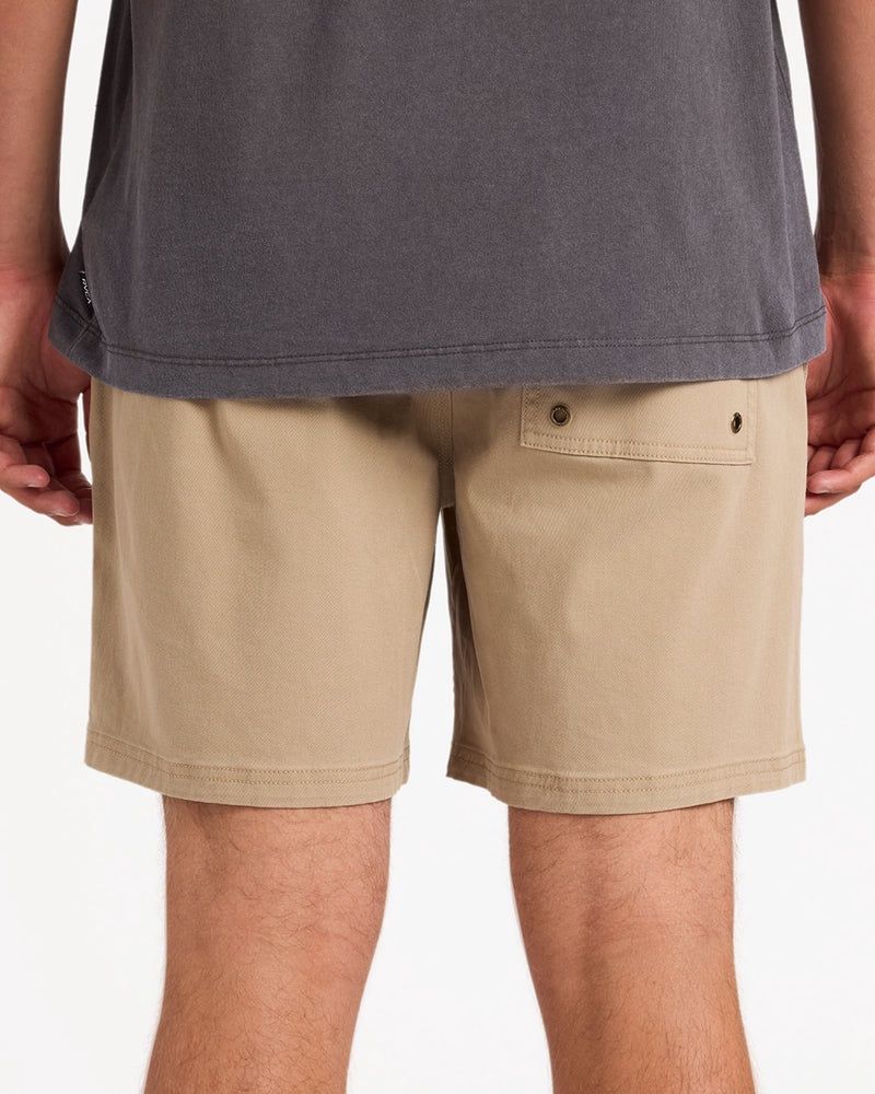 RVCA MENS ESCAPE ELASTIC SHORT - TIMBER