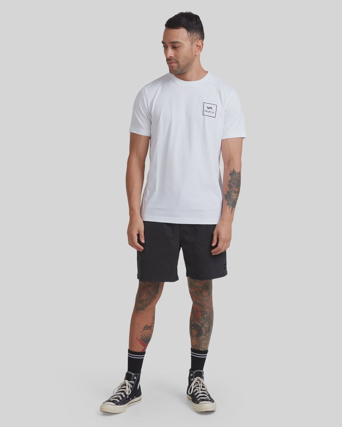 RVCA MENS VA ALL THE WAYS SS TEE - WHITE