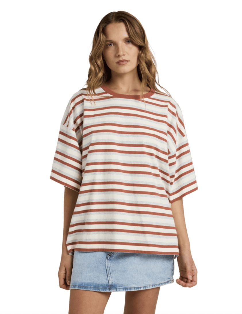 ROXY WOMENS PAVEMENT SS TEE - CHUTNEY