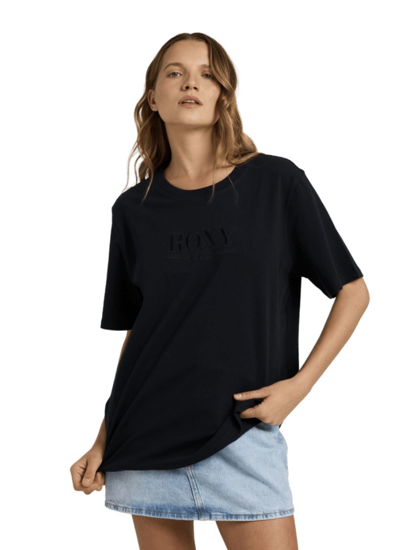 ROXY WOMENS SWEET LIFE SS TEE - BLACK