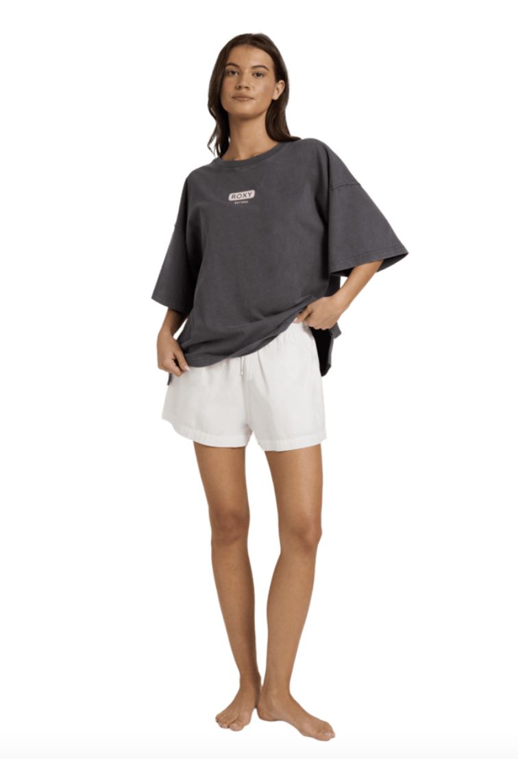 ROXY WOMENS FIND YOUR WAY SS TEE - PHANTOM