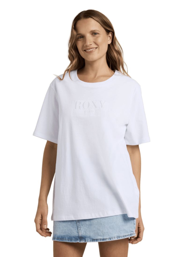 ROXY WOMENS SWEET LIFE SS TEE - WHITE