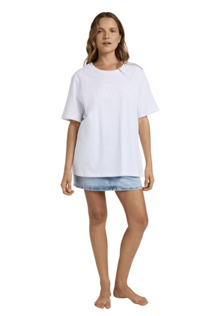 ROXY WOMENS SWEET LIFE SS TEE - WHITE
