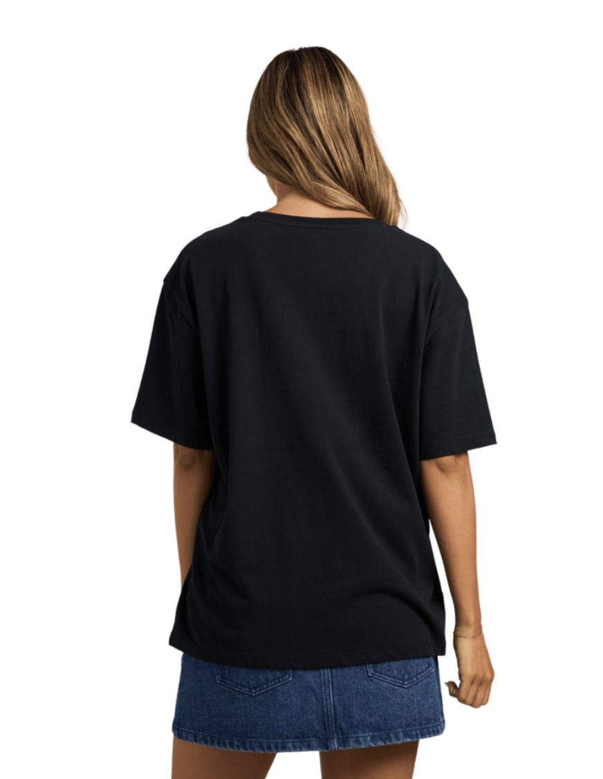 ROXY WOMENS SWELL SS TEE - BLACK