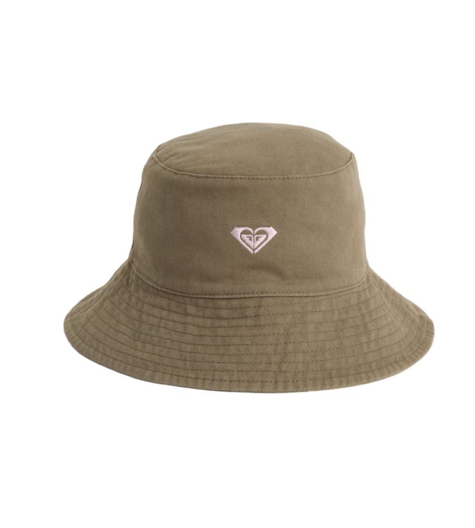 ROXY WOMENS WAHINE BUCKET HAT - DARK GREEN