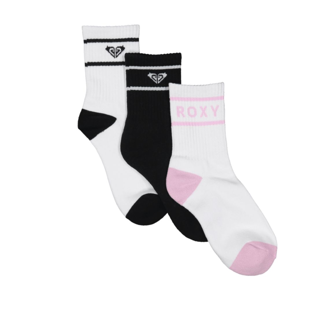 ROXY WOMENS 3 PACK CREW SOCK - MULTI