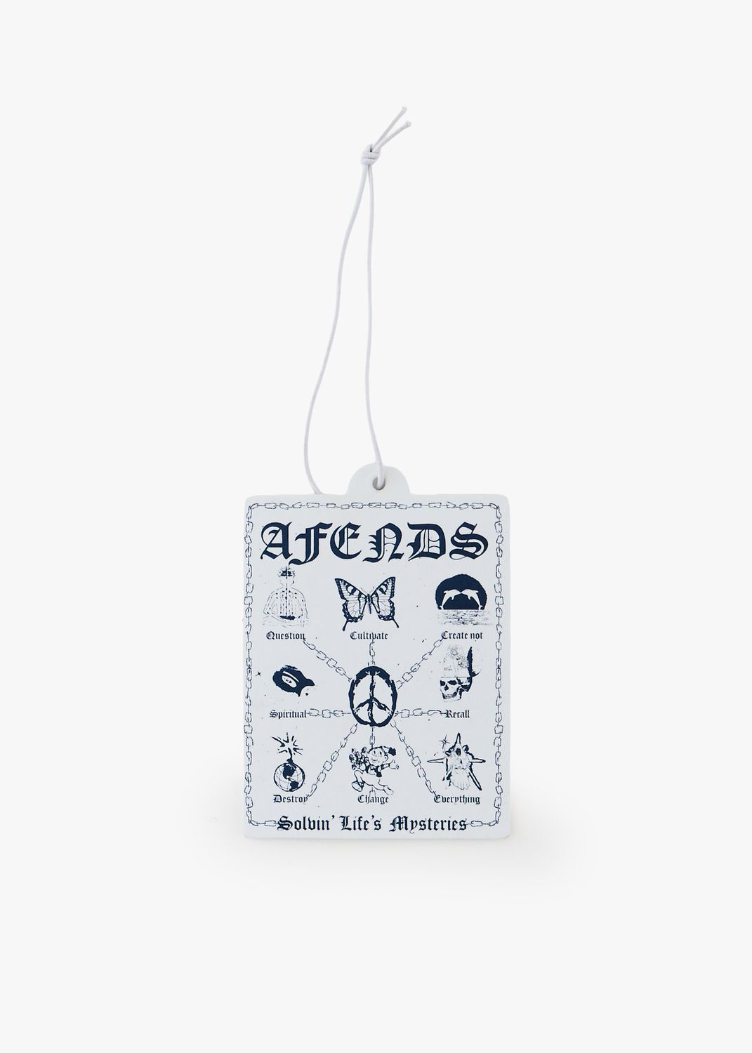 AFENDS MENS SPIRITUAL AIR FRESHNER - WHITE