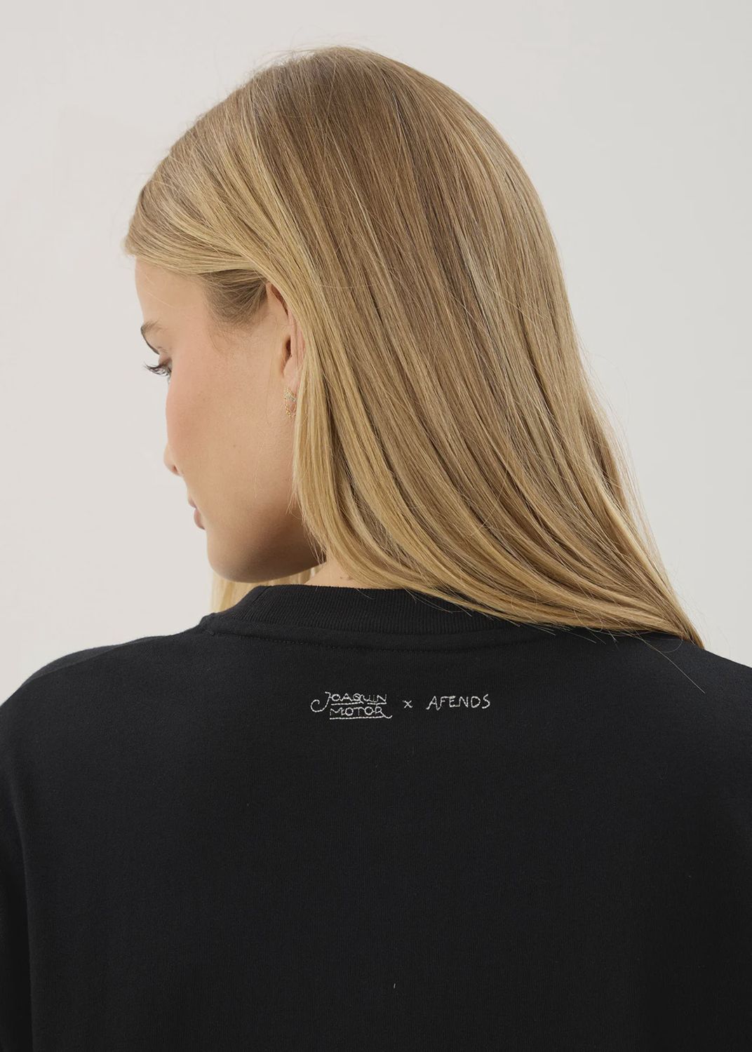 AFENDS WOMENS UNBOUND OVERSIZED SS TEE - BLACK