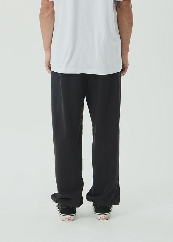 AFENDS MENS GENESIS TRACK PANT - STONE BLACK