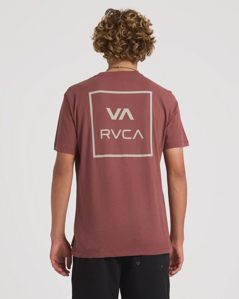 RVCA MENS VA ALL THE WAYS SS TEE - RED EARTH