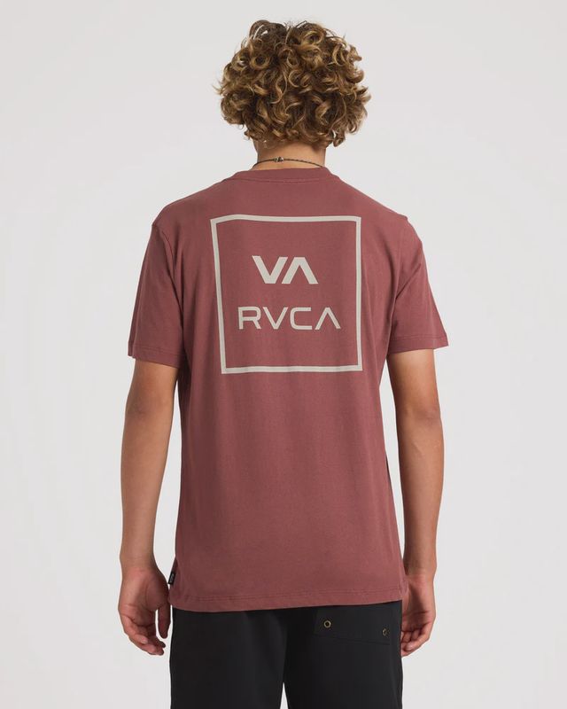RVCA MENS VA ALL THE WAYS SS TEE - RED EARTH