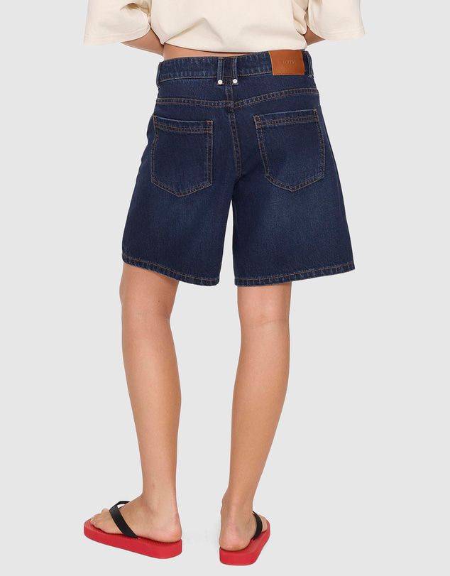 THRILLS WOMENS BILLIE LOW RISE BAGGY SHORT - MIDNIGHT TORQUE BLUE