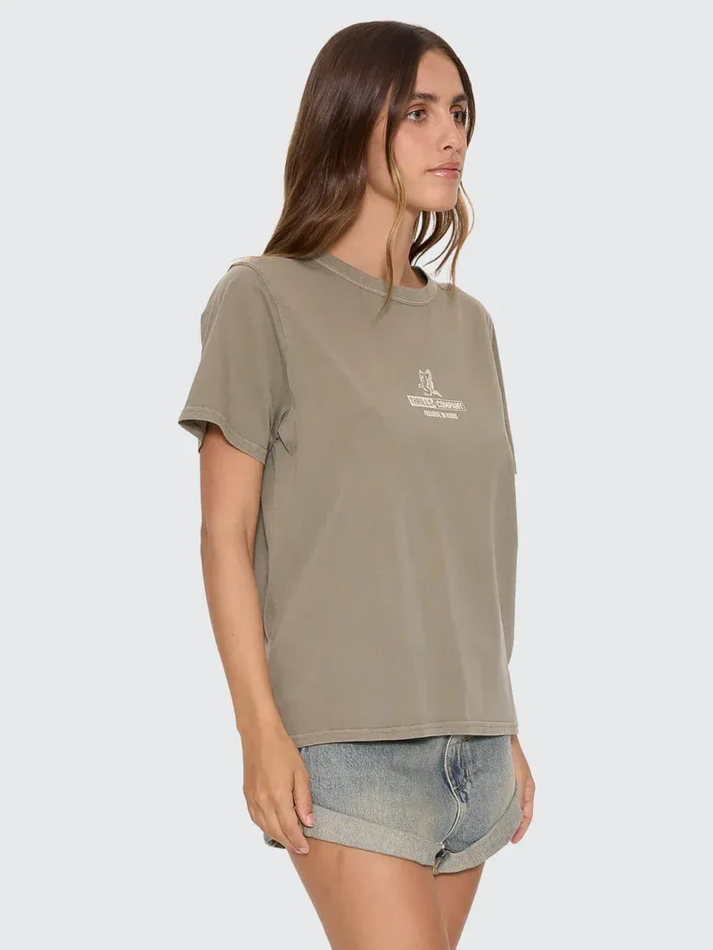 THRILLS WOMENS RISEN RELAXED TEE - OLIVE