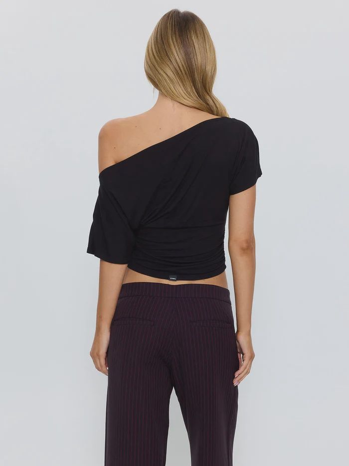 THRILLS WOMENS DEMI TOP - BLACK