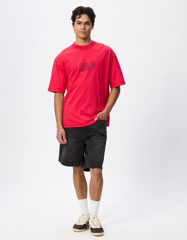 THRILLS MENS SLACKER RELAXED DENIM SHORT - LICORICE
