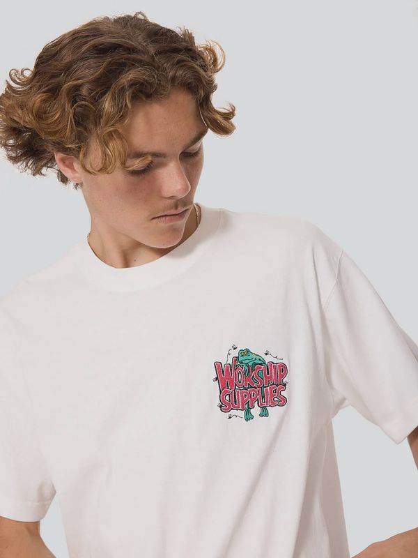WORSHIP MENS SPOILT FOR CHOICE TEE - COCONUT MILK