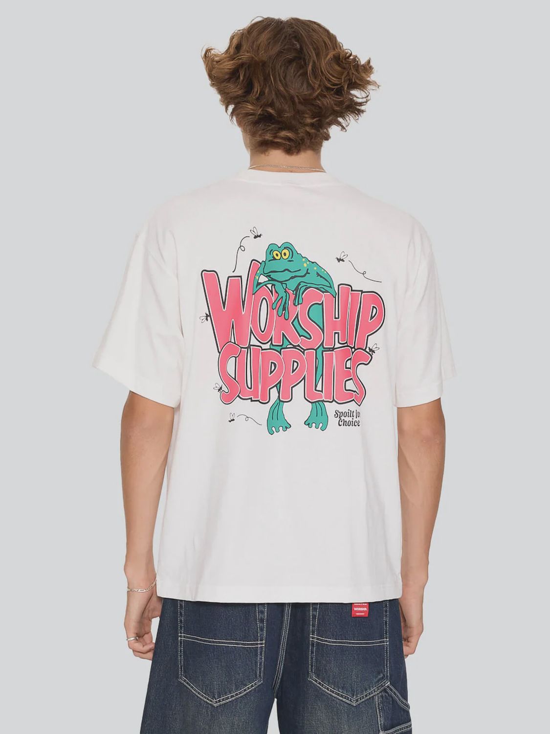 WORSHIP MENS SPOILT FOR CHOICE TEE - COCONUT MILK