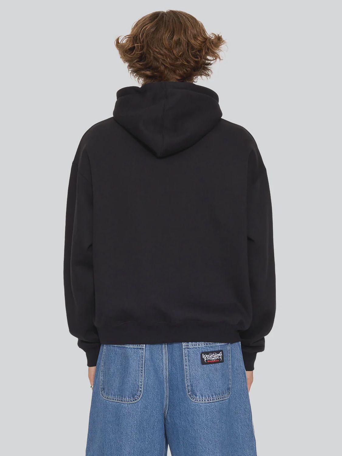 WORSHIP MENS OBSIDIAN PULLOVER HOOD - BLACK