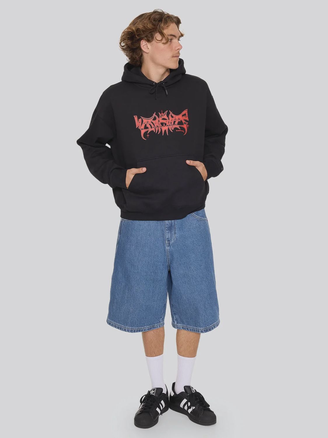 WORSHIP MENS OBSIDIAN PULLOVER HOOD - BLACK