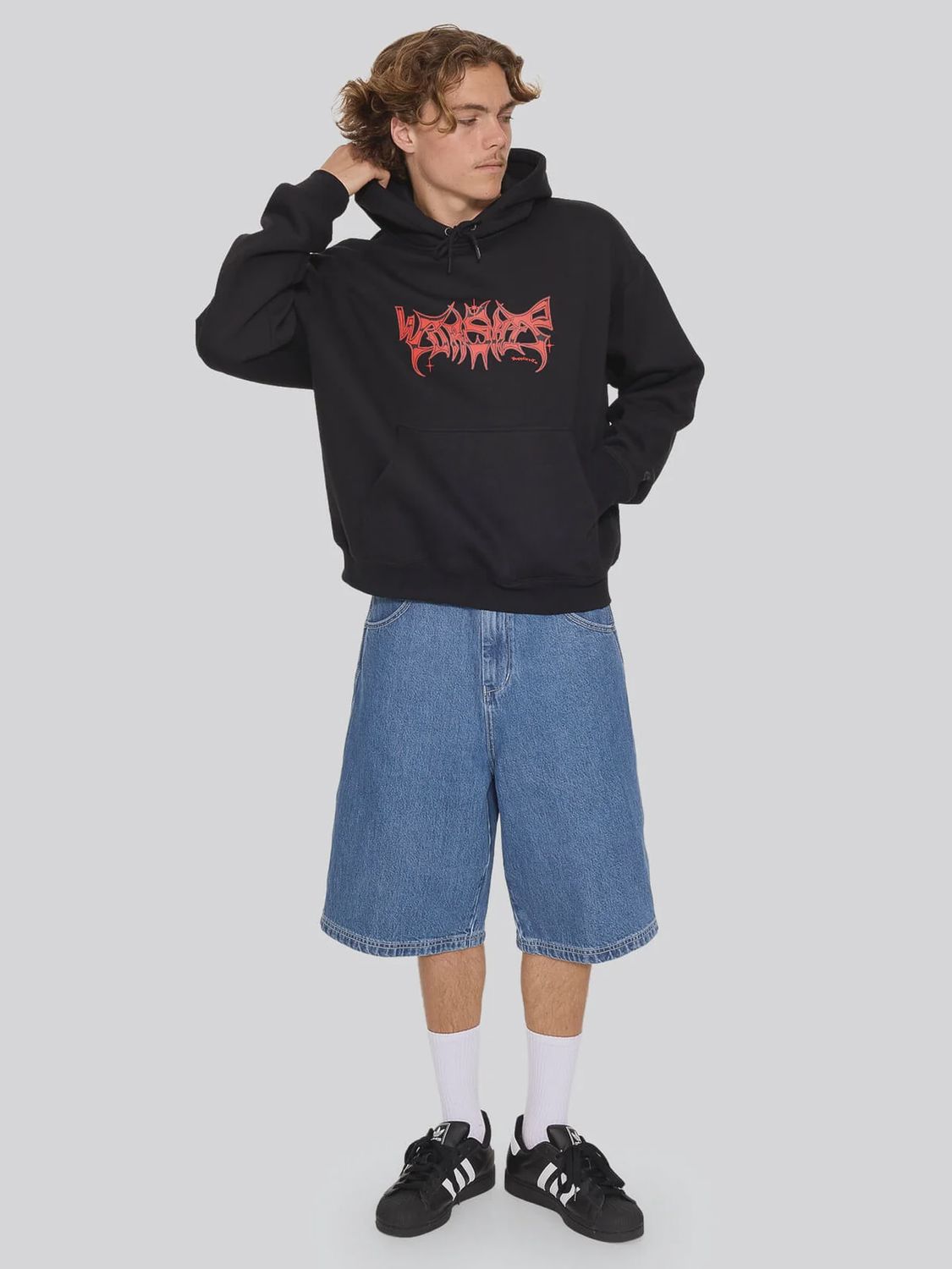 WORSHIP MENS OBSIDIAN PULLOVER HOOD - BLACK