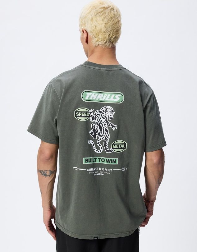 THRILLS MENS BUILT TO WIN MERCH TEE - BEETLE