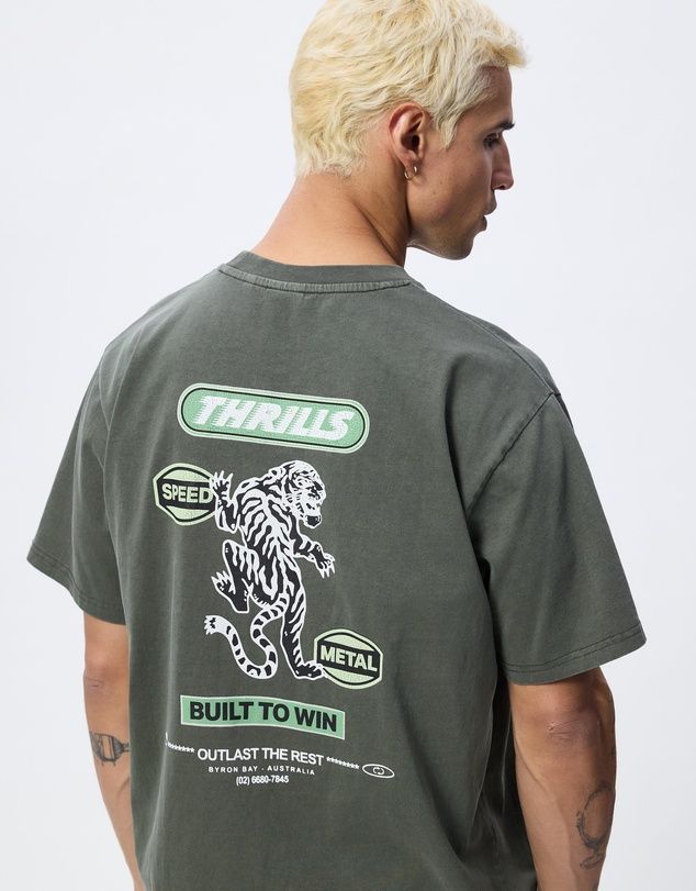 THRILLS MENS BUILT TO WIN MERCH TEE - BEETLE