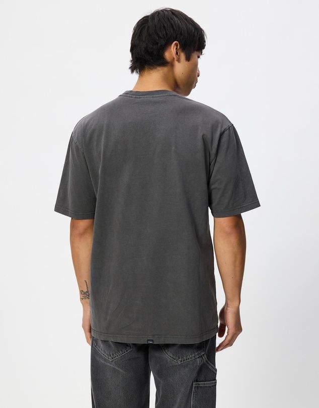 THRILLS MENS SEEN &amp; HEARD OVERSIZE POCKET TEE - DARK MERCH BLACK
