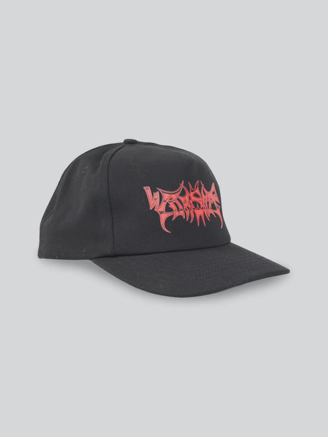 WORSHIP MENS OBSIDIAN 5 PANEL HAT - BLACK