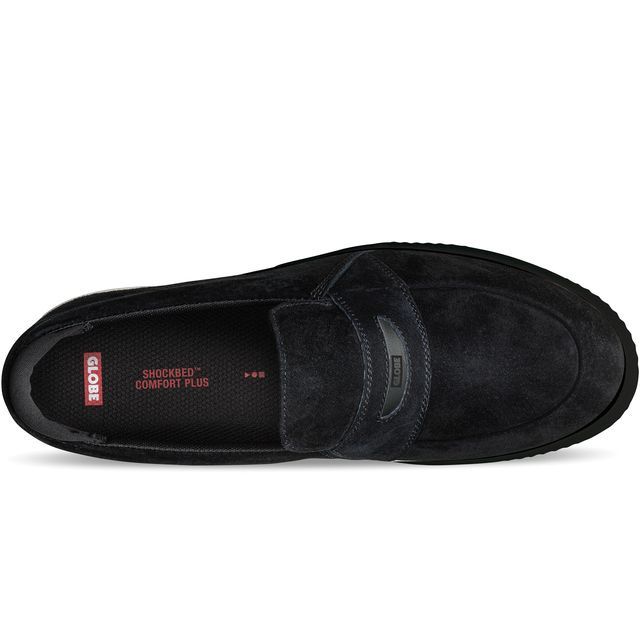 GLOBE MENS LIAIZON LOAFER - BLACK SUEDE