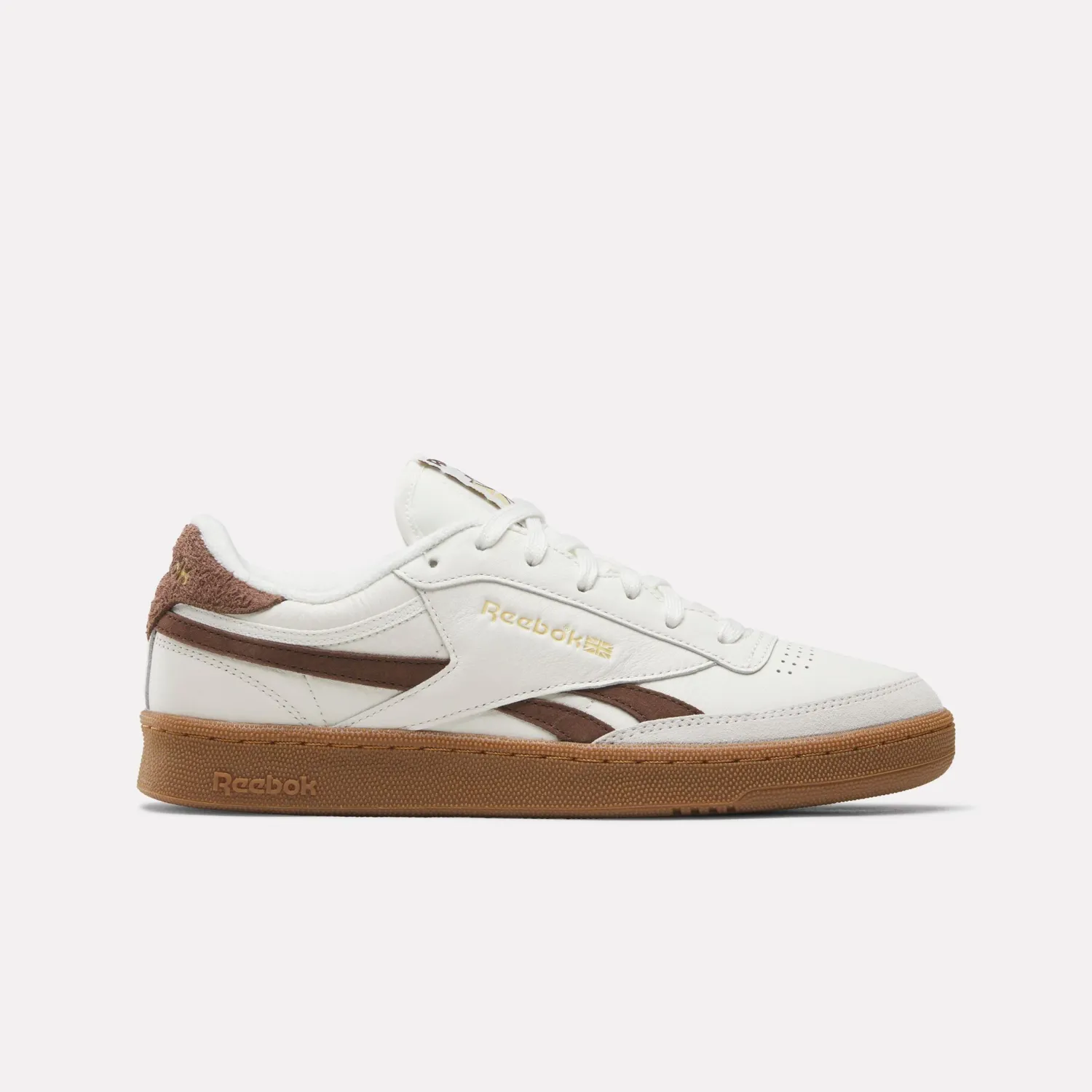 REEBOK MENS CLUB C REVENGE VINTAGE SHOE - CHALK/FORMALBROWN/GUM