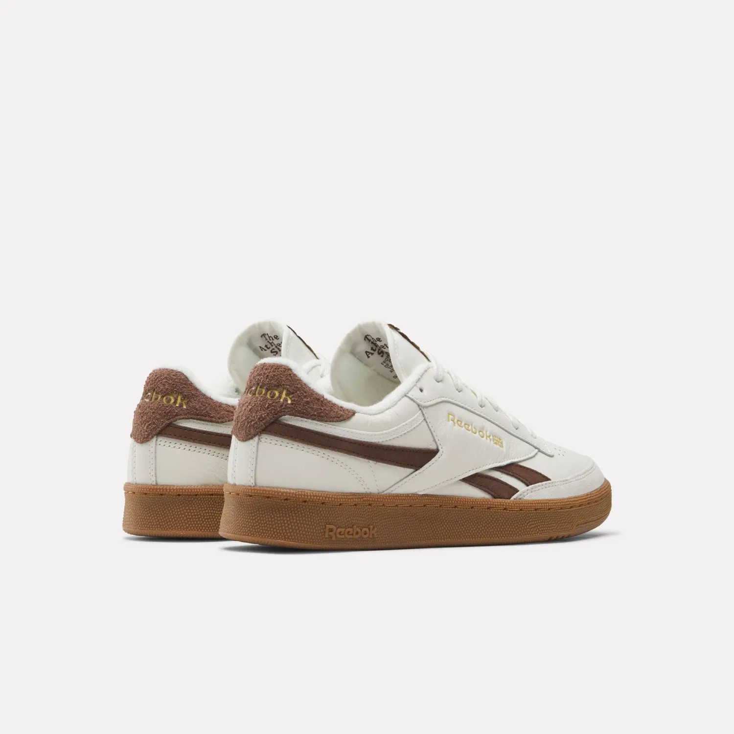 REEBOK MENS CLUB C REVENGE VINTAGE SHOE - CHALK/FORMALBROWN/GUM