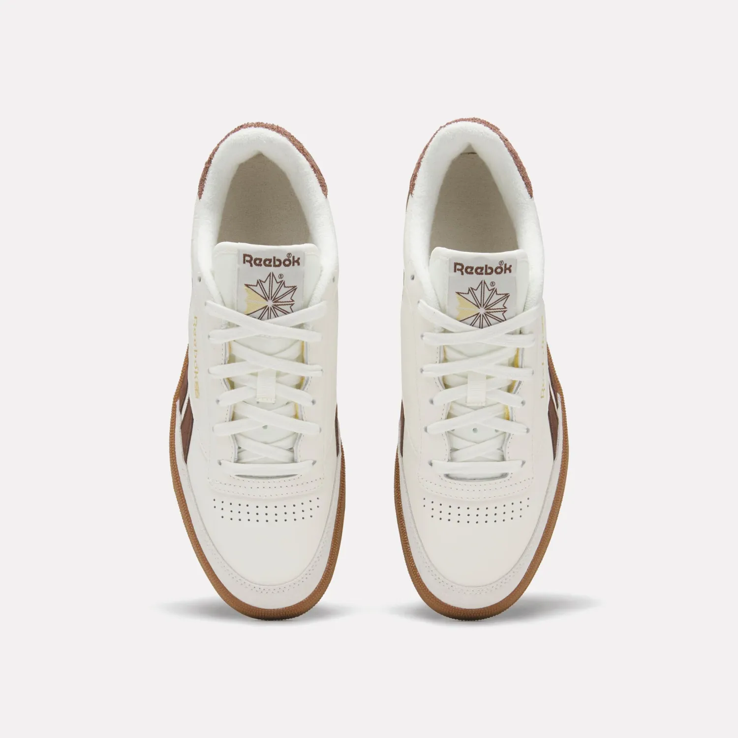 REEBOK MENS CLUB C REVENGE VINTAGE SHOE - CHALK/FORMALBROWN/GUM