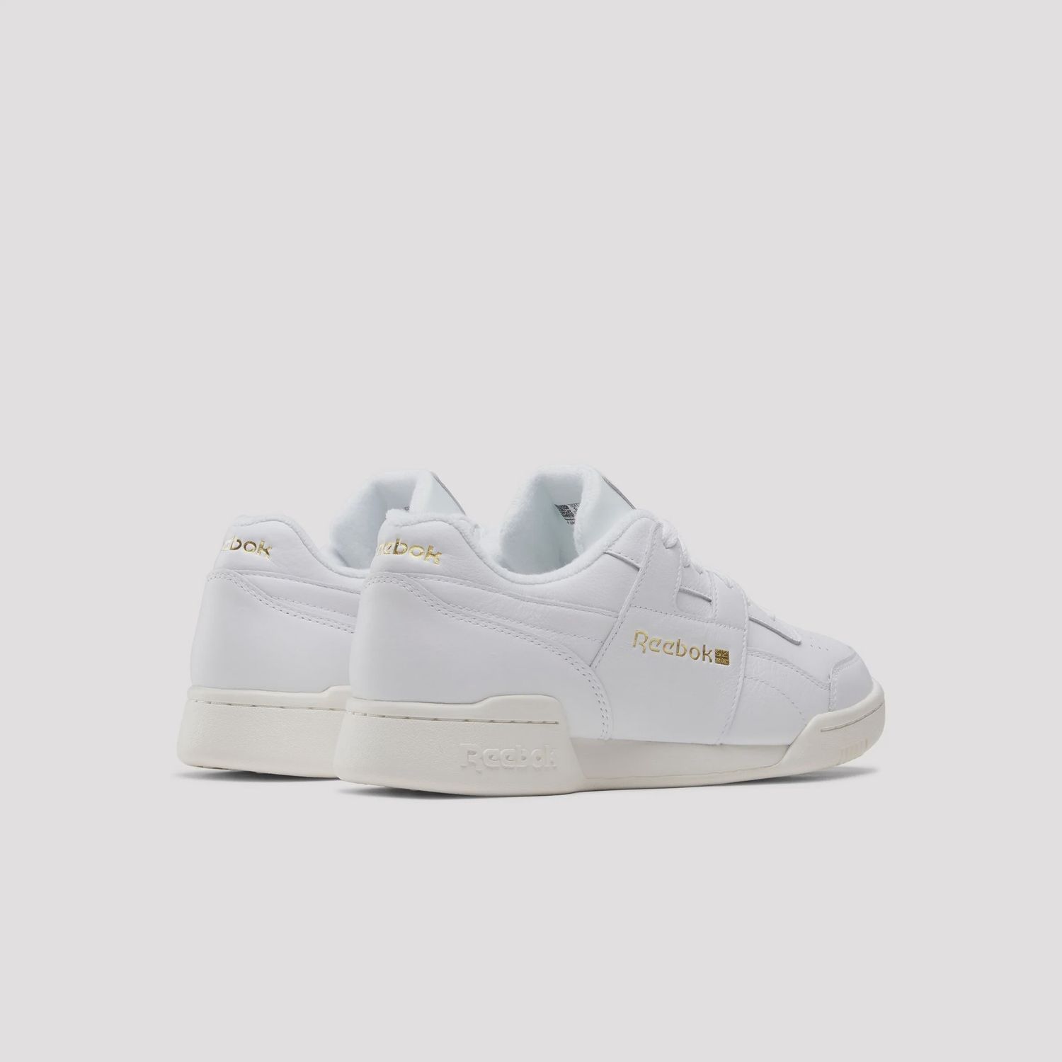 REEBOK UNISEX WORKOUT PLUS SHOE - CHALK/FTWRWHITE/GOLDMETALLIC