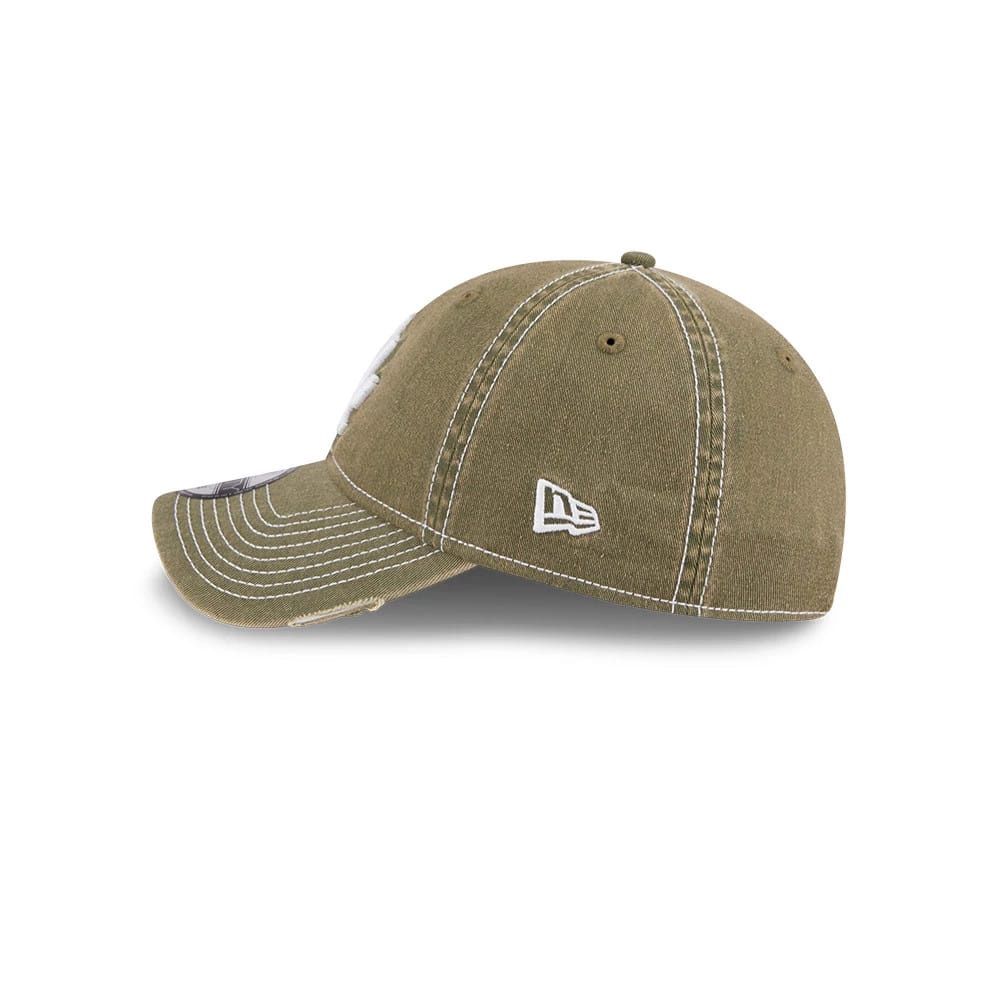 NEW ERA 9TWENTY LA DODGERS MBL ADJUSTABLE CAP - STENCIL DISTRESS GREEN