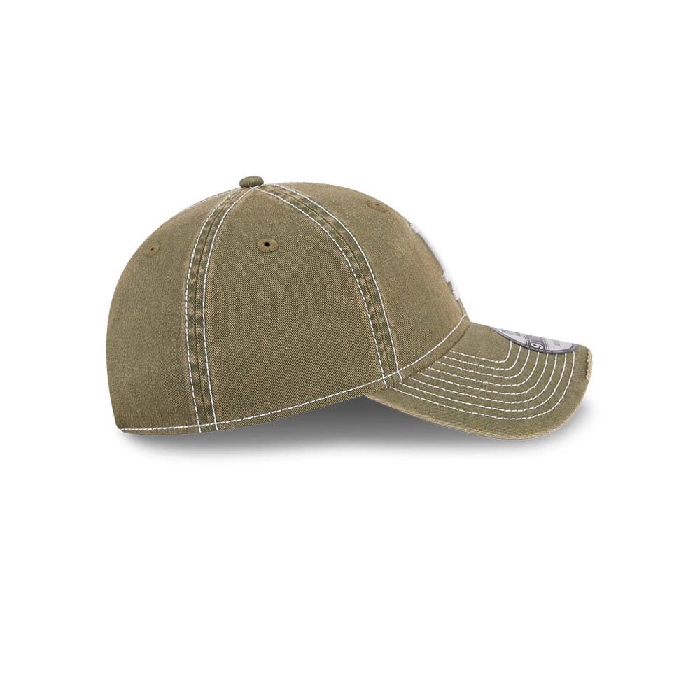 NEW ERA 9TWENTY LA DODGERS MBL ADJUSTABLE CAP - STENCIL DISTRESS GREEN