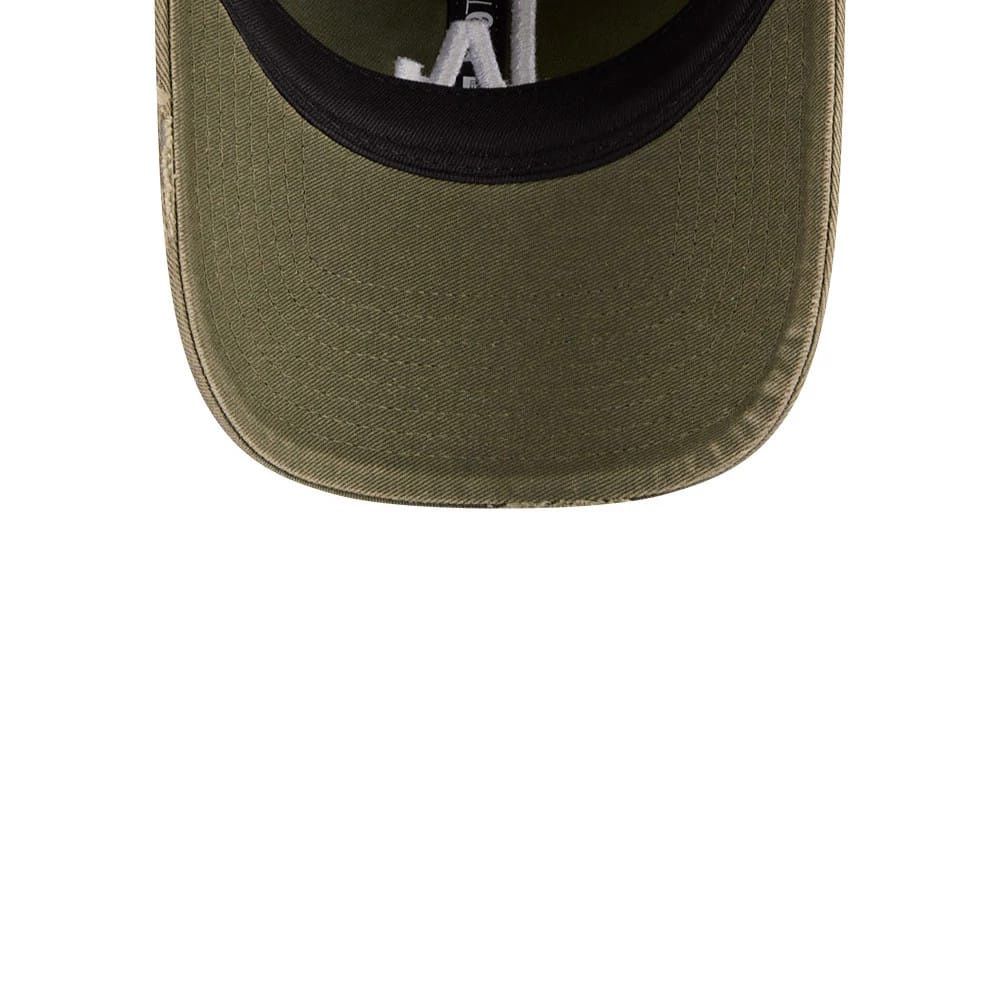 NEW ERA 9TWENTY LA DODGERS MBL ADJUSTABLE CAP - STENCIL DISTRESS GREEN